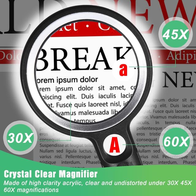 Thumbnail 2 de Lupe mit Licht 30X 45X 60X 🔍📷📎📚📁📌📯📮📦📎📂📖📎📐📏📒📓📔📕📗📘📙📚📖