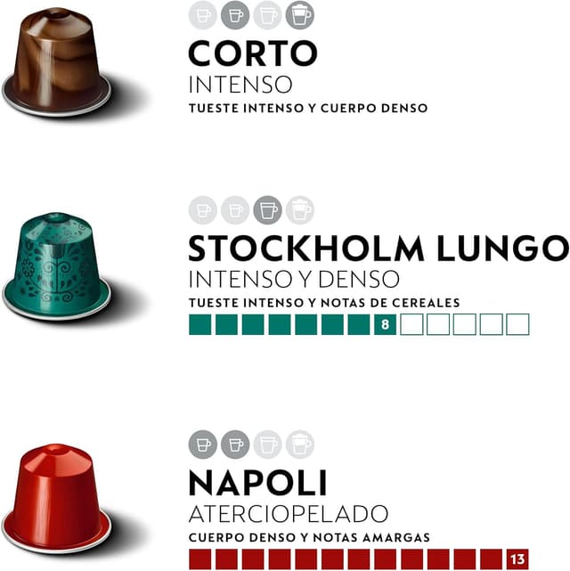 Detalle 2 de Nespresso Original Cápsulas Café, Pack Discovery, 100 Unidades