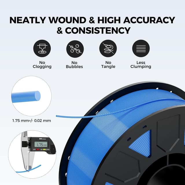 Detalle de Creality PETG Filament 1,75 mm (Ender 3D-Drucker) – 1 kg, Orange