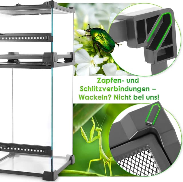 Thumbnail 1 de NEPTONION 32 Gallonen Glasterrarium 🐢