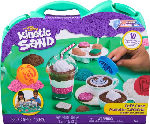 Detalle de Kinetic Sand Café Case 793g play sand set