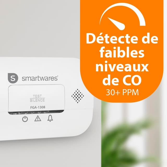 Thumbnail 1 de Smartwares FGA-13081FR détecteur CO 10 ans
