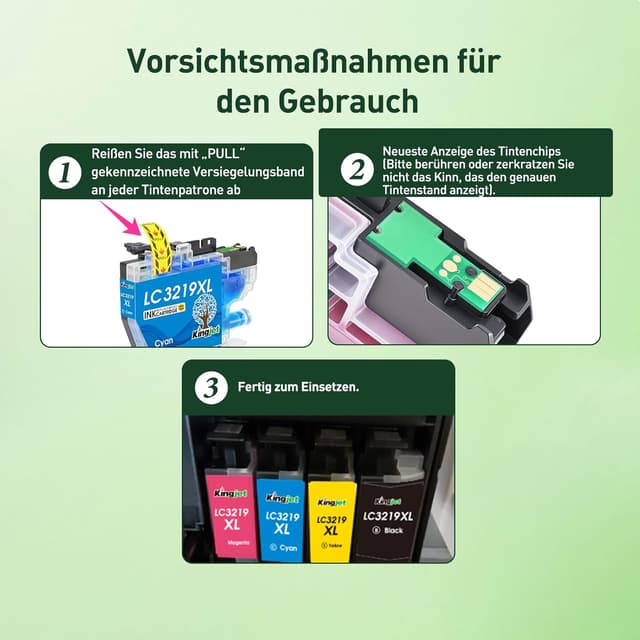 Thumbnail 5 de KINGJET LC3219XL 8er-Pack Druckerpatronen 🖨