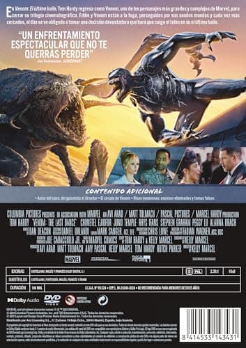 Detalle 2 de Venom: El último baile (DVD) de Sony Pictures Home Entertainment