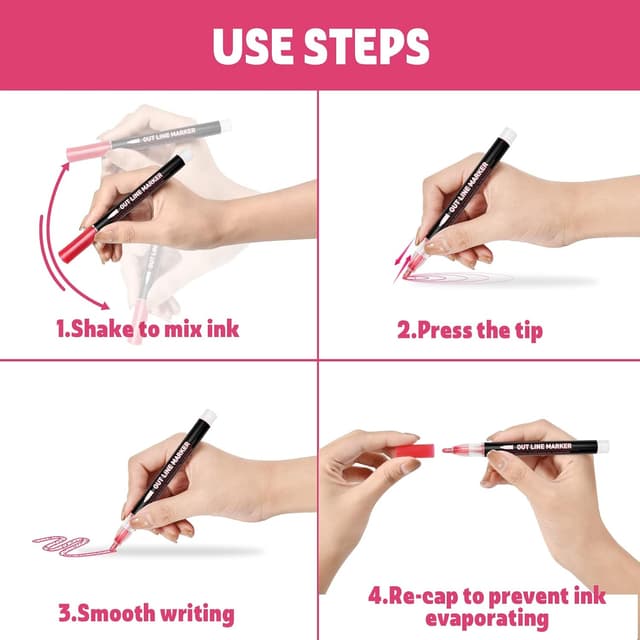 Thumbnail 5 de Lenski Outline Marker 12er Set für Kinder 🎨