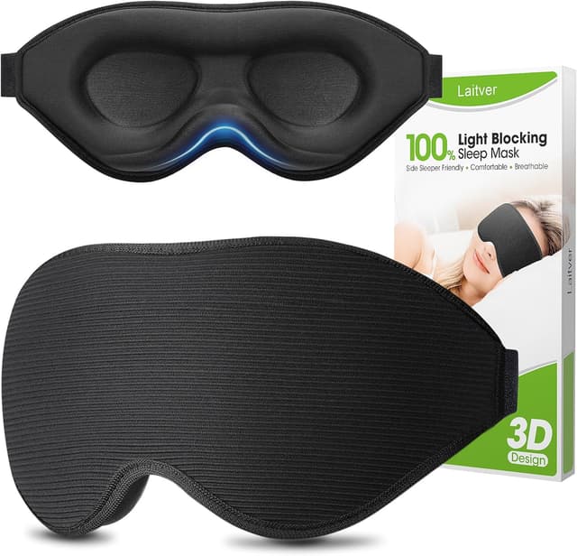 Imagen de Laitver Schlafmaske 3D für Seitenschläfer 33 g en OfertitasTOP