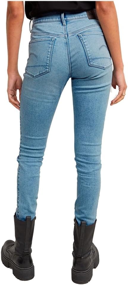 Detalle de G-STAR 3301 Skinny Jeans for women with high waist, 5-pocket classic fit