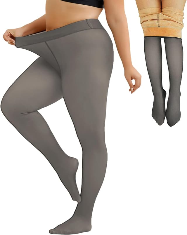 Thumbnail 6 de Collant thermique polaire Merlvida, effet amincissant