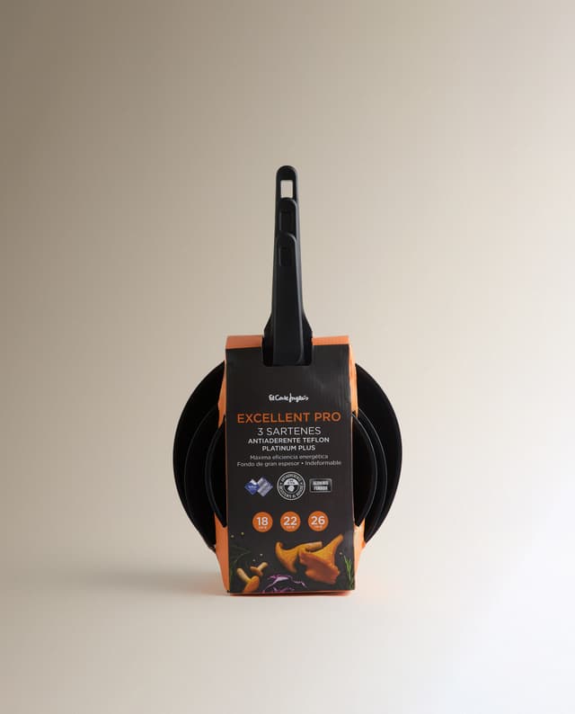 Thumbnail 4 de El Corte Inglés Excellent Pro set 3 sartenes