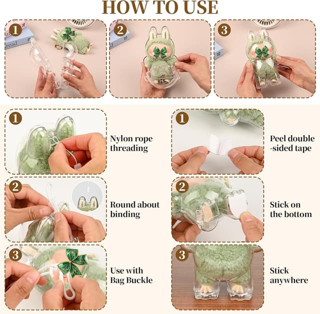 Thumbnail 4 de LABUBU Monsters Clear Protective Case 2-Pack