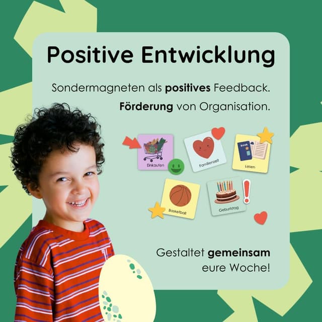 Detalle de Rabano Art Wochenplaner für Kinder 200 Magnete 🧲