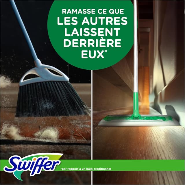 Thumbnail 4 de Swiffer Kit Complet Balai — 16 lingettes sèches, 8 humides 🧹