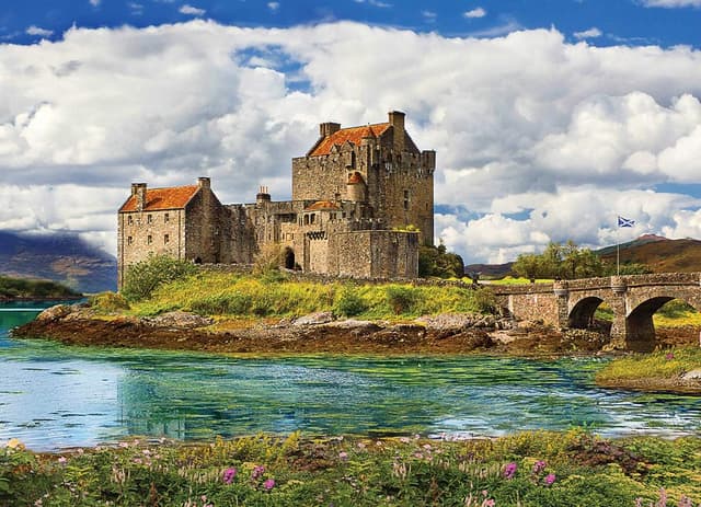 Detalle 2 de Eurographics 1000-Teile Puzzle „Eilean Donan Burg, Schottland“