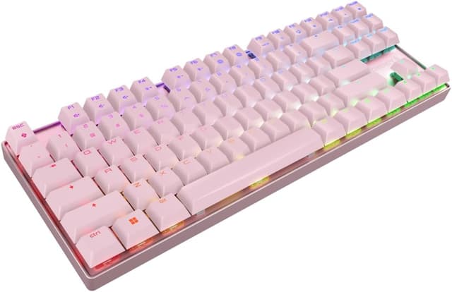 Detalle 2 de Cherry MX 8.2 TKL Wireless Mechanical Gaming Keyboard (Pink, MX2A Brown Switch)