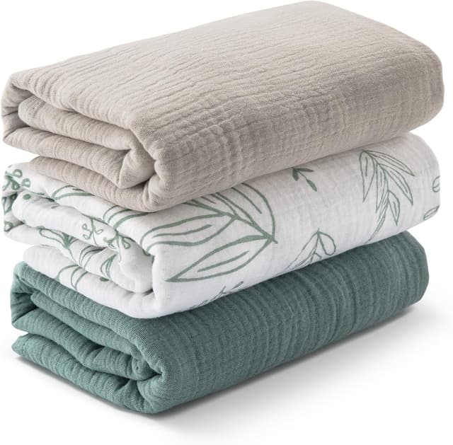 Imagen de Muslin Swaddle Blankets 3-Pack ⚙ en OfertitasTOP