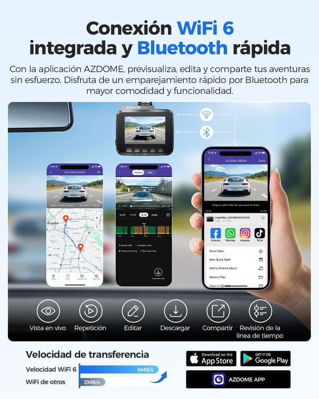 Thumbnail 3 de AZDOME GS63H Dashcam 4K 170°