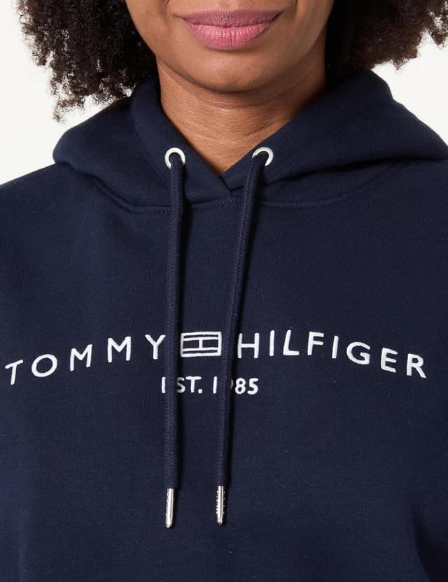 Detalle 2 de Tommy Hilfiger Felpa con cappuccio donna con logo Corp Logo Mdrn Hoodie