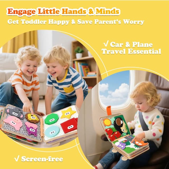 Detalle 2 de KETIEE Busy Board Montessori ab 1 Jahr