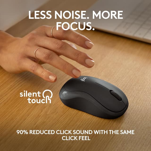 Detalle de Logitech M240 Silent Bluetooth Mouse 18-month battery 🖱
