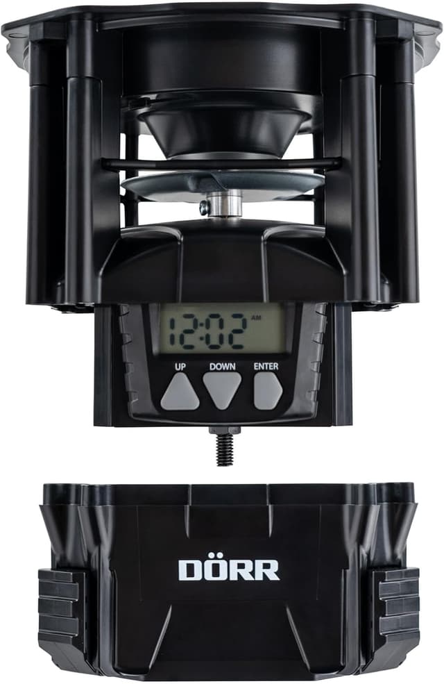 Detalle de Dörr Futterstreuer Compact mit 4 Fütterungszeiten – für Wildtiere, Fische und Nutztiere (ohne Behälter)