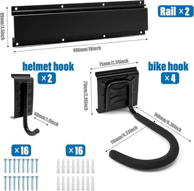 Thumbnail 6 de Sinoer Wandträger für 4 Fahrräder