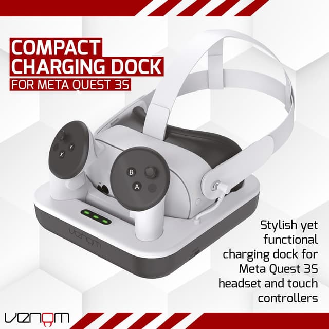 Detalle 2 de Ladestation für Meta Quest 3S, inkl. Akkus