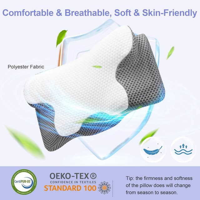Thumbnail 4 de YunNasi Almohada Ergonómica Cervical Viscoelástica para Dormir 😴