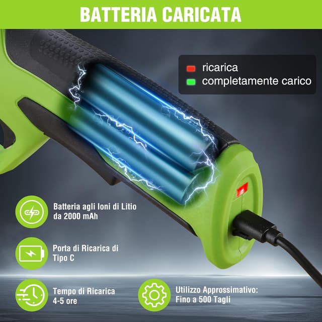 Thumbnail 4 de WORKPRO Forbici potatura elettriche 7,2V, taglio 19mm ✂