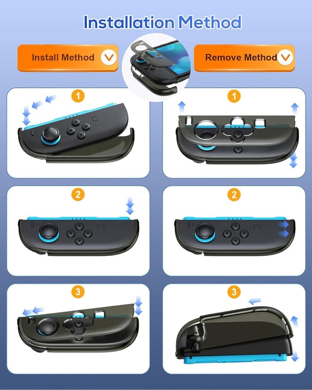 Detalle de FYOUNG Switch 2 Zubehörset mit 3-in-1 Schutz