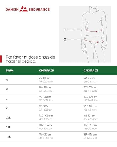 Detalle 2 de DANISH ENDURANCE calzoncillos hombre tipo boxer de bambú (6 pack) negro XXL