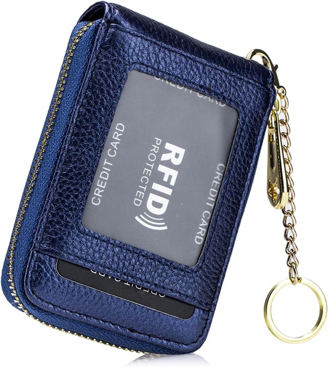 Detalle de boshiho Leder Kreditkartenetui 11×7,5×2,5 cm 👛