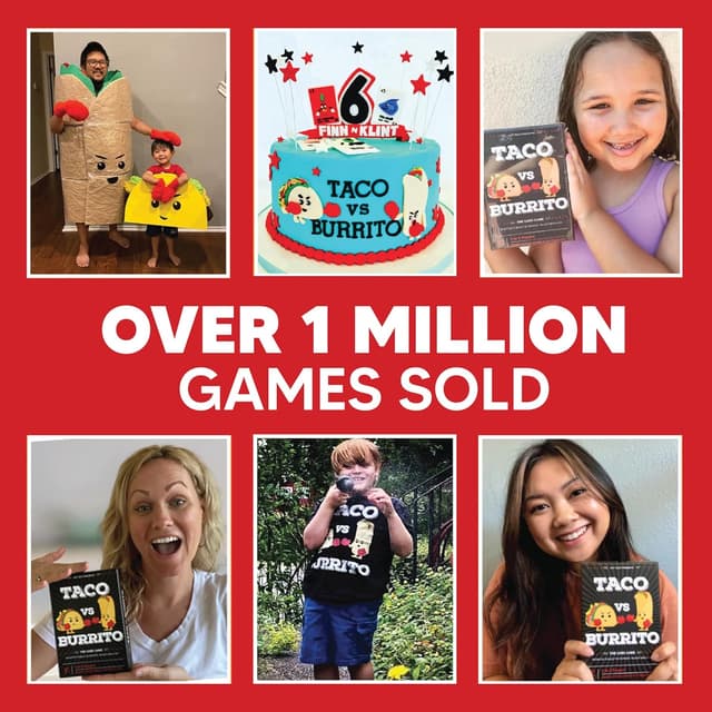 Detalle de Taco vs Burrito strategic card game 56 cards