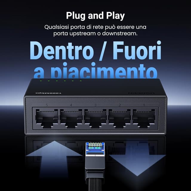 Thumbnail 3 de UGREEN Switch di Rete Ethernet 5 Porte