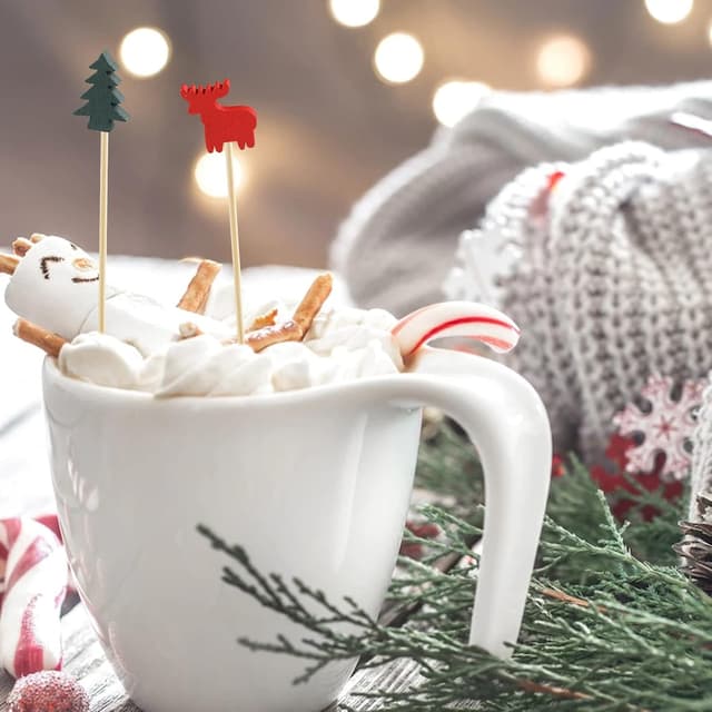 Thumbnail 5 de Bekeify Noël Cocktail Sticks 200 pièces 🍷