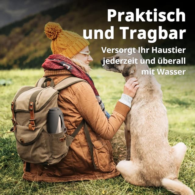 Detalle 1 de Hunde Trinkflasche Petace 750 ml