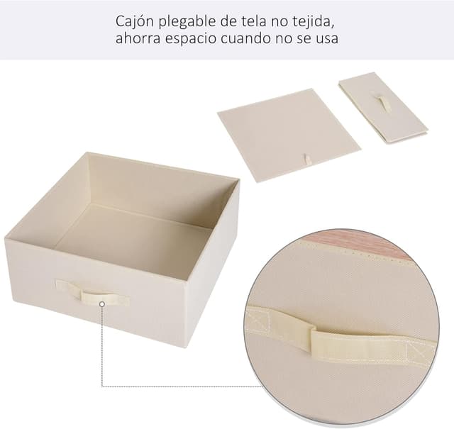 Detalle 2 de HOMCOM Perchero Metálico con Ruedas y Estantes