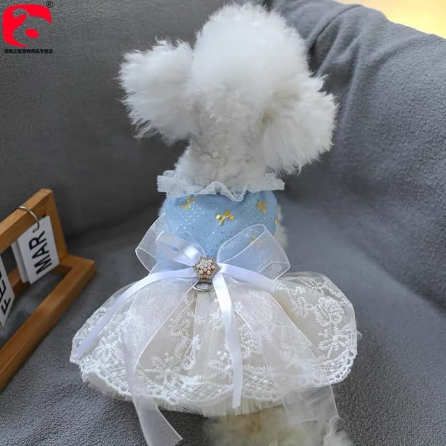 Thumbnail 5 de BT Bear Small Dog Dress XS tutu skirt for wedding