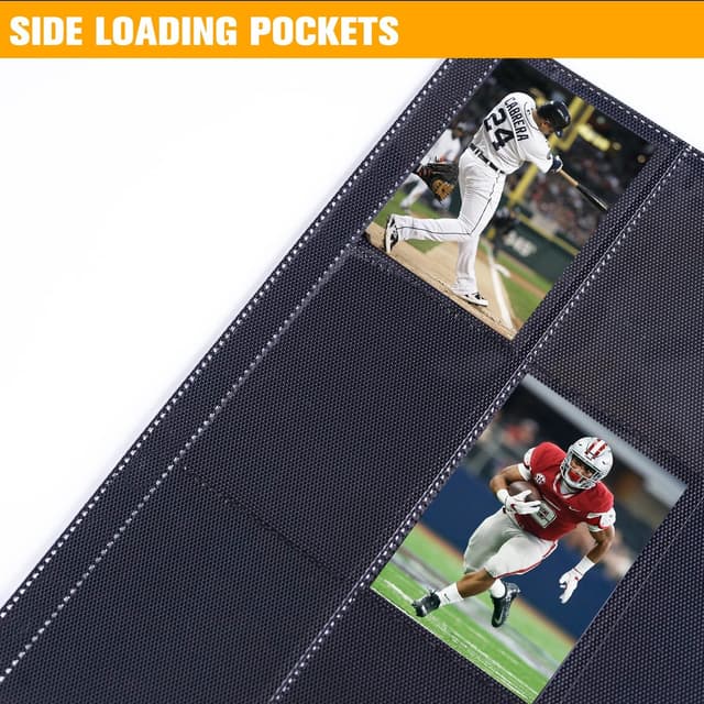 Detalle de 1000+ Pockets Ringless Trading Card Binder (16-Pocket Side Loading, White) for MTG, YuGiOh, TCG & Sports Cards