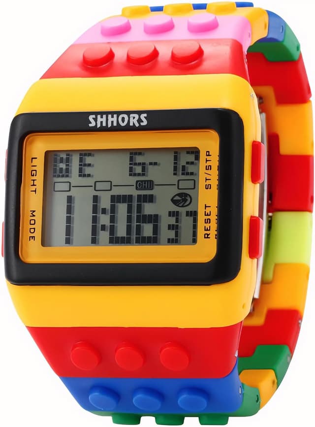 Detalle de FENKOO Orologio digitale polso arcobaleno Rosso