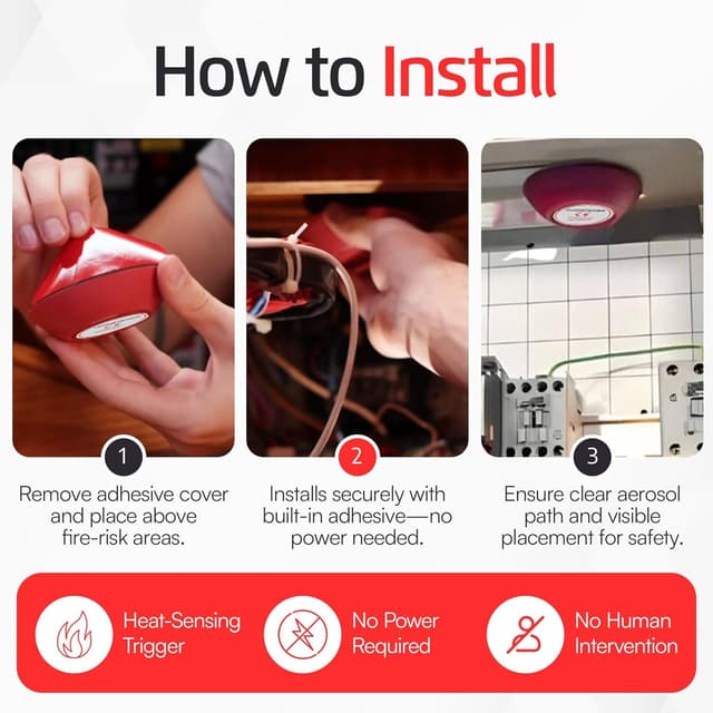 Thumbnail 5 de FEROSTICKER Pequeño Extintor Automático F03 80 g