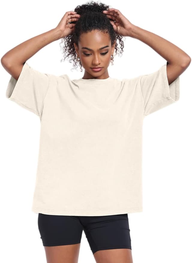 Thumbnail 4 de Womens Washed Vintage Oversized Tee