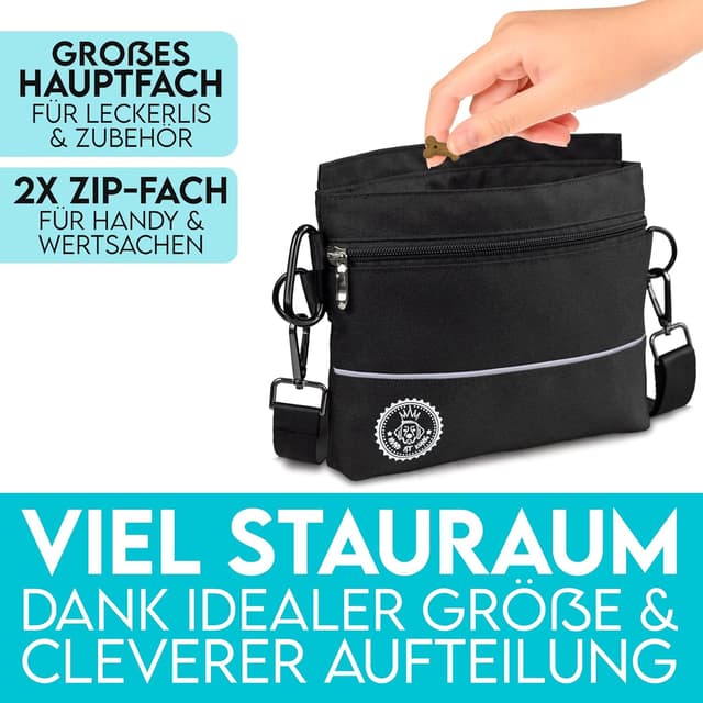 Detalle 2 de HUND IST KÖNIG Leckerlietasche