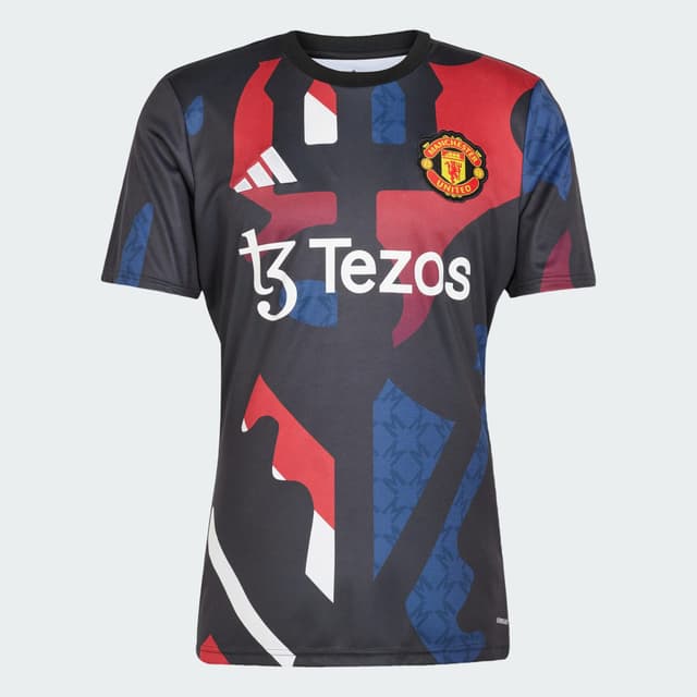Thumbnail 3 de adidas Camiseta calentamiento Manchester United 24/25 camiseta Negro 24/25