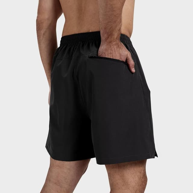 Detalle de FIONECA 3-Pack Men’s Athletic Running Shorts (5 Inch) with Quick-Dry Fabric & Zip Pockets