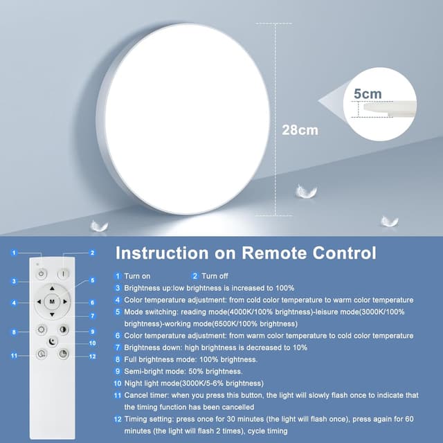 Thumbnail 6 de OUILA Plafón LED Regulable 24W