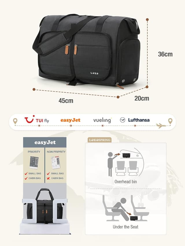 Thumbnail 1 de Lekesky Reisetasche Damen 45x36x20 30L