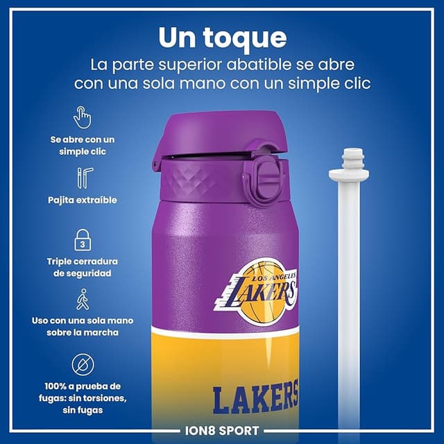 Thumbnail 2 de ion8 NBA Los Angeles Lakers Botella térmica 750 ml 🥤