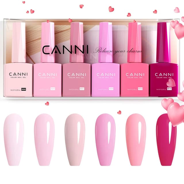 Detalle de CANNI 9ml Hema-Free Gel Nail Polish Set 6pcs
