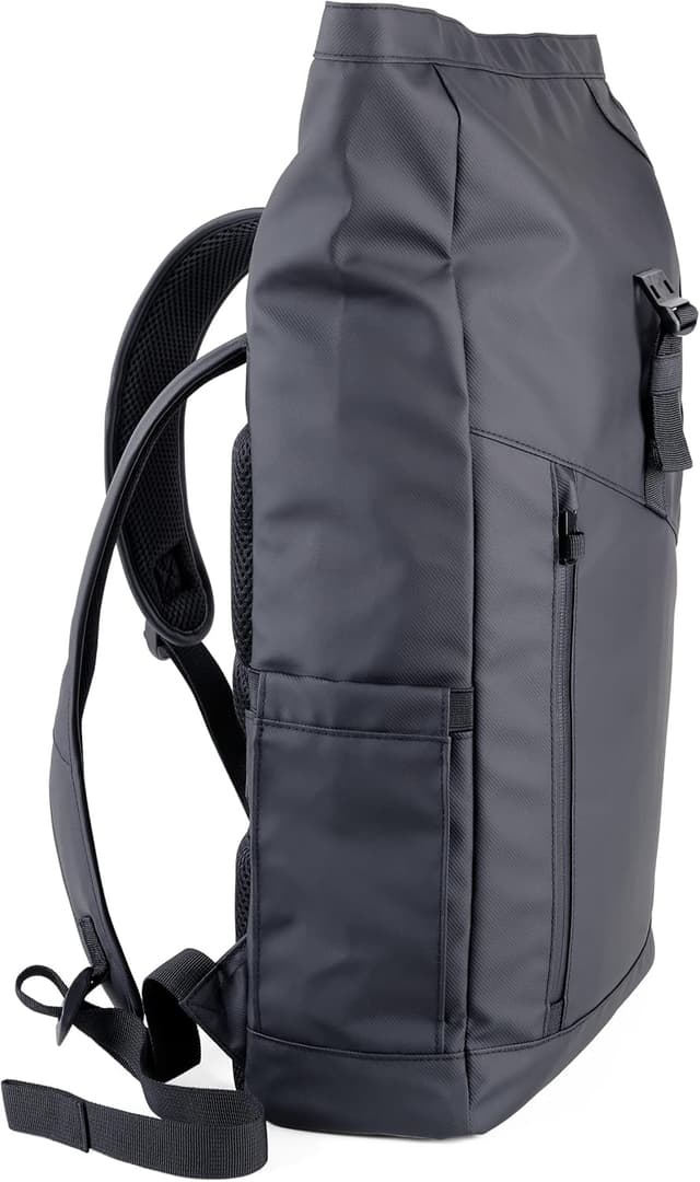 Thumbnail 3 de TROIKA Black Roll Top Rucksack 15