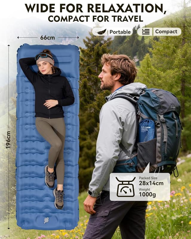 Thumbnail 5 de HIKENTURE Sleeping Mat 12cm, Ultralight